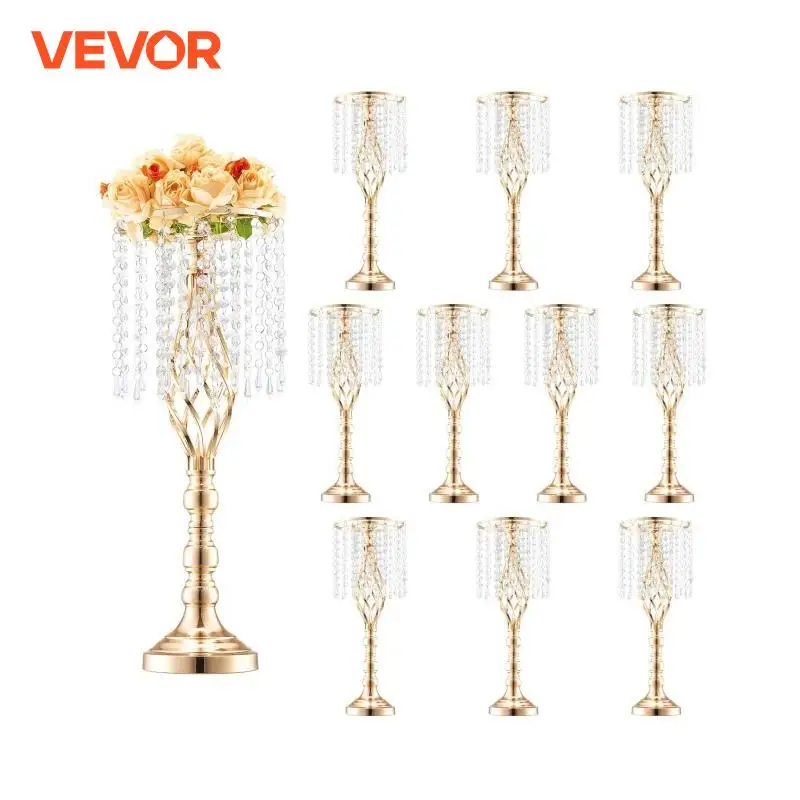 Centerpiece Vase Tall - VEVOR طويل القامة كريستال الزفاف زهرة