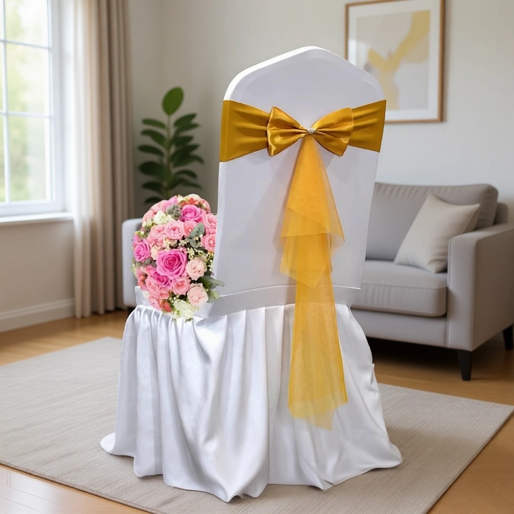 Chair Sash Organza - أربطة كراسي من الأورجانزا المطاطية على