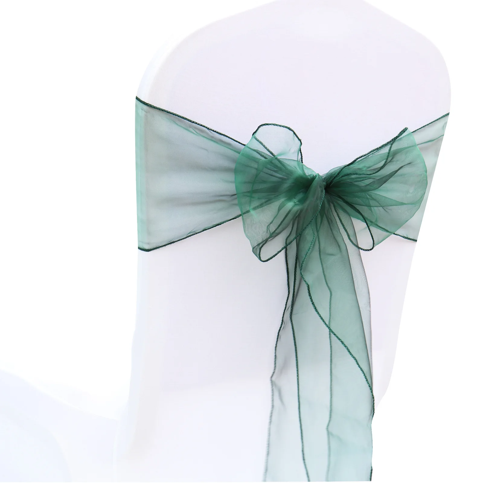 Chair Sash Organza - الجملة 10/50 حزمة الأورجانزا مأدبة كرسي