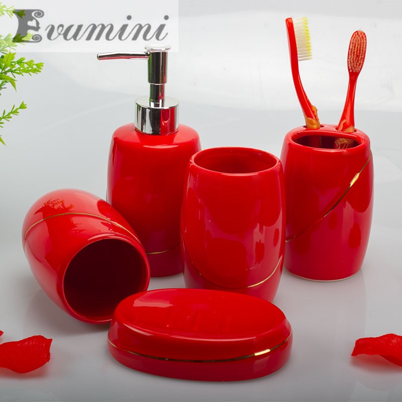 Wedding Bathroom Supply Kit - هدية زفاف للحمام/طقم لوازم حمام سيراميك