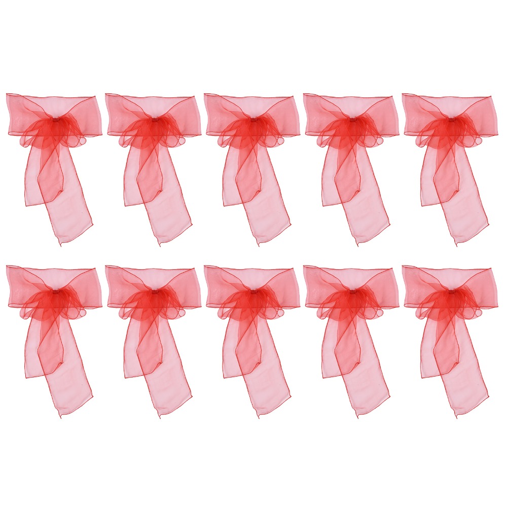 10 قطع من أربطة الكراسي الأورج - مراجعة Chair Sash Organza وسعره