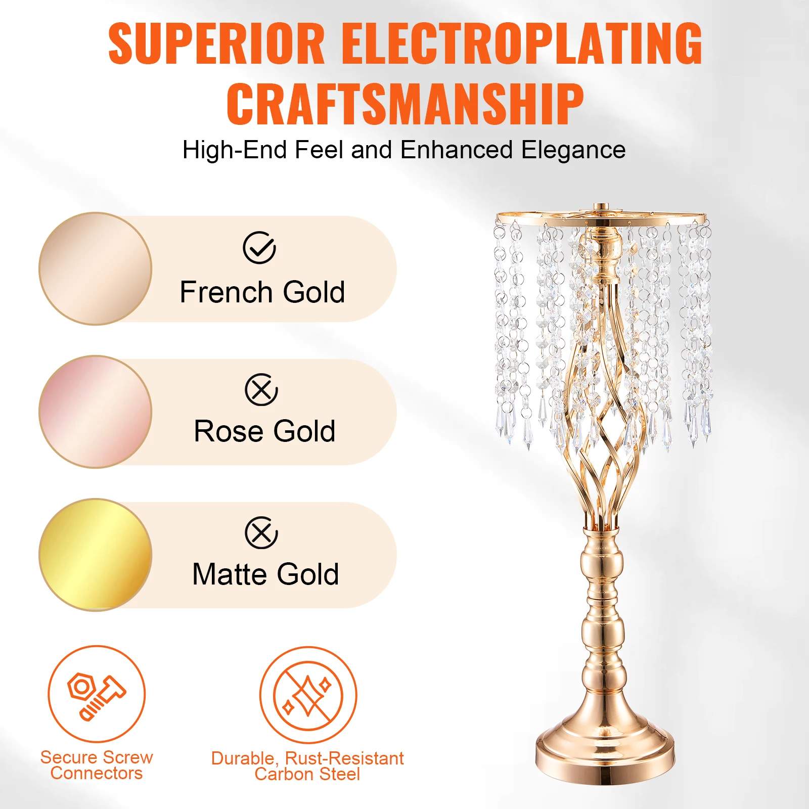 VEVOR طويل القامة كريستال الزف - مراجعة Centerpiece Vase Tall وسعره