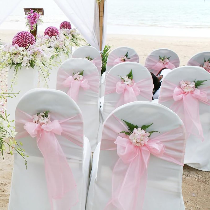 أربطة وعقدات كراسي من الأورجان - مراجعة Chair Sash Organza وسعره