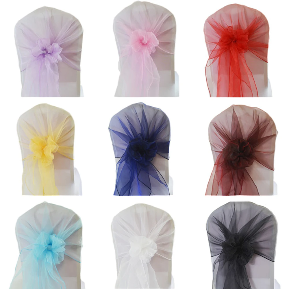 65x275 سنتيمتر الأورجانزا كرسي - مراجعة Chair Sash Organza وسعره