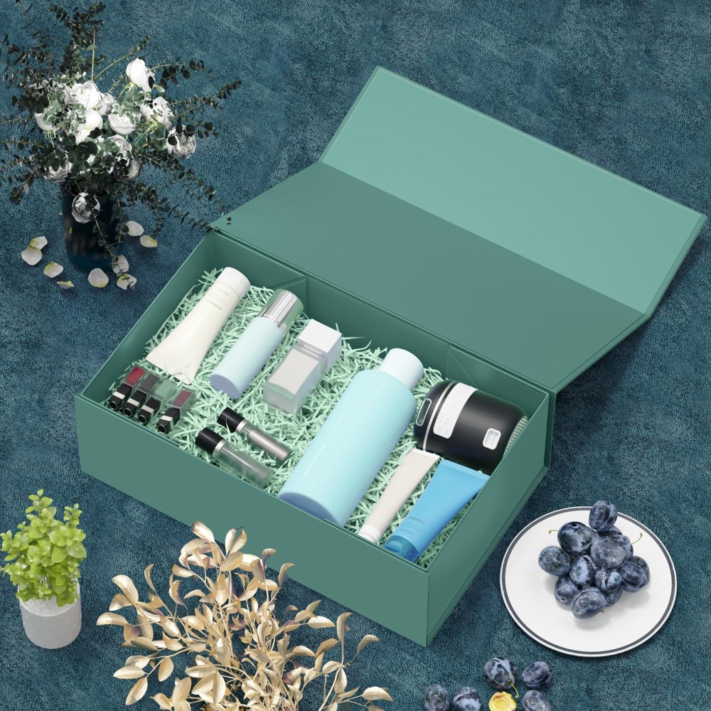 صندوق هدايا أخضر قابل للطي مع  - مراجعة Wedding Packaging وسعره