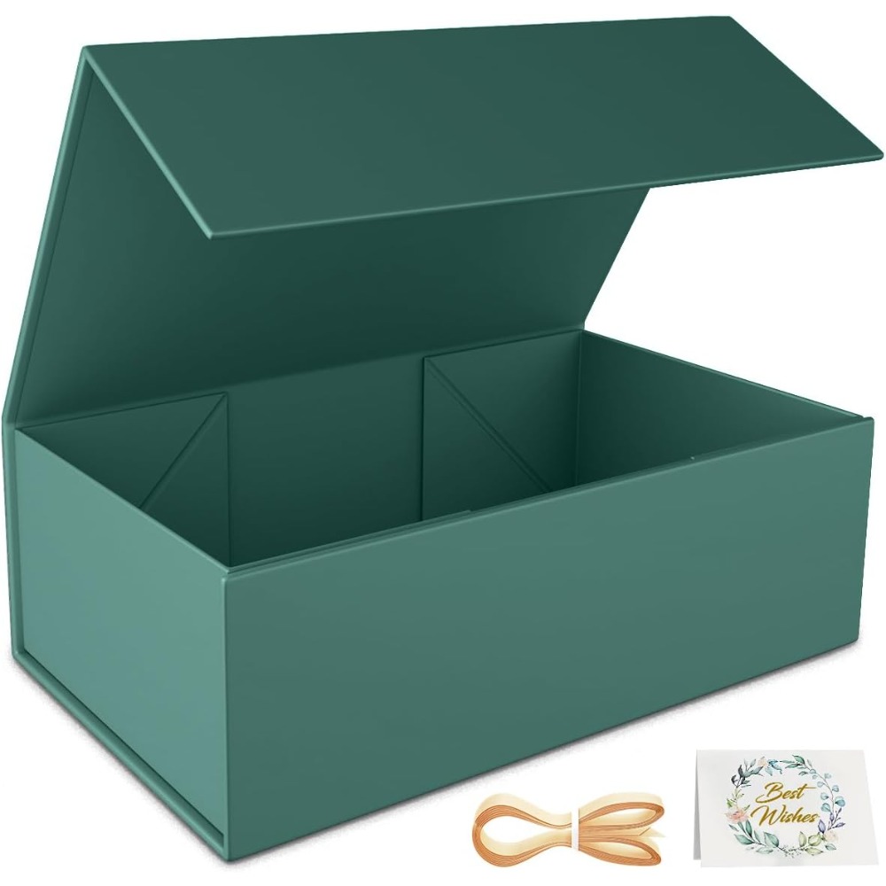 صندوق هدايا أخضر قابل للطي مع  - مراجعة Wedding Packaging وسعره