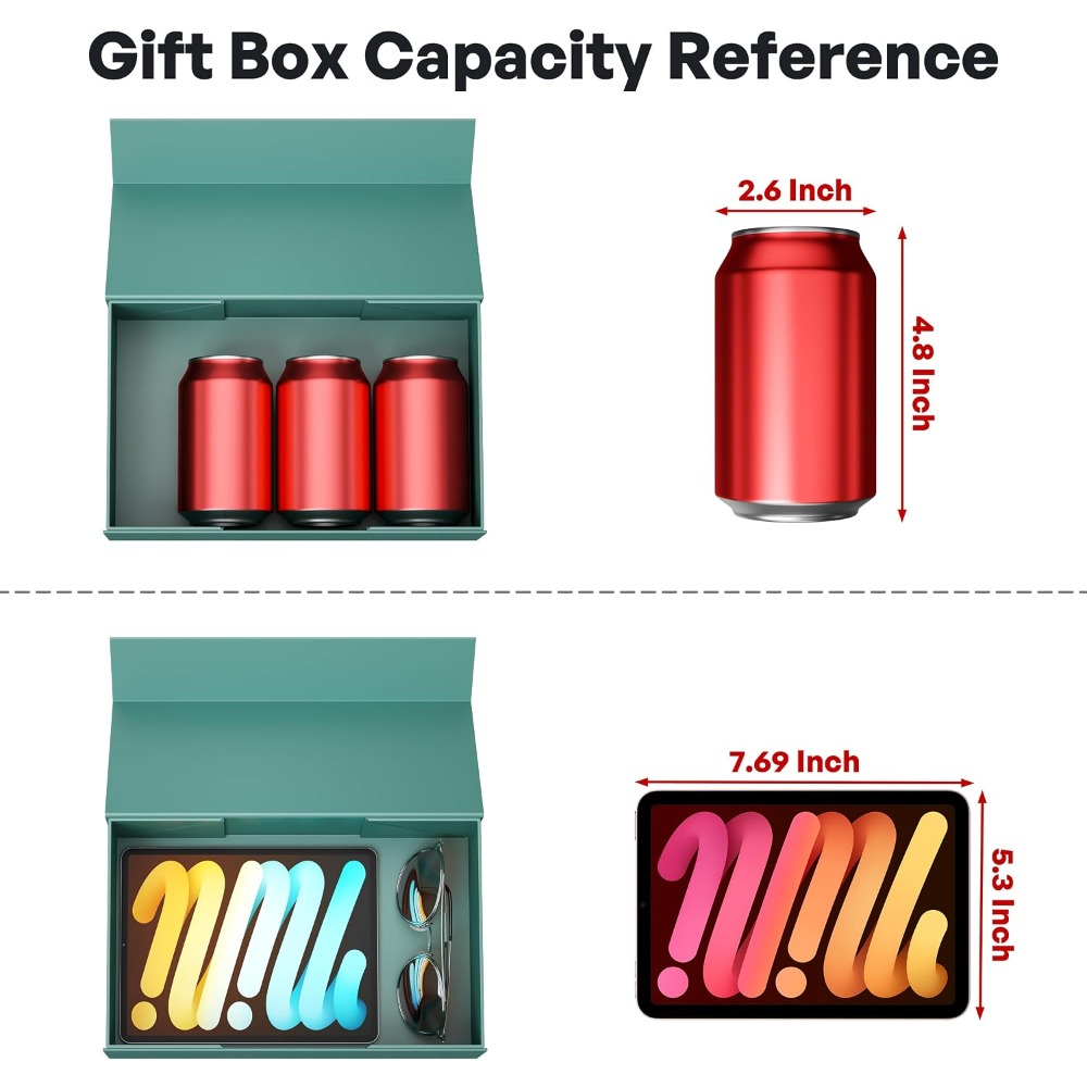 صندوق هدايا أخضر قابل للطي مع  - مراجعة Wedding Packaging وسعره