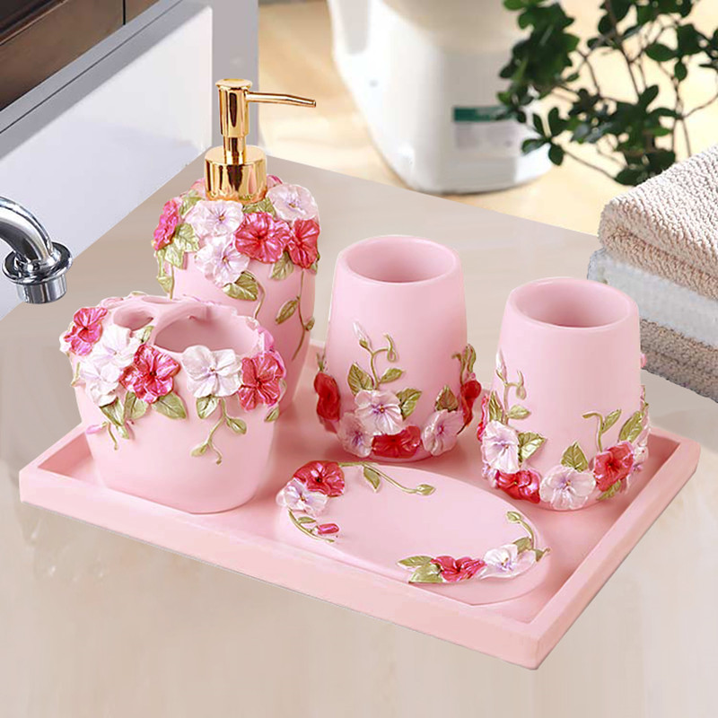 طقم حمام أوروبي من خمس قطع ، م - مراجعة Wedding Bathroom Supply Kit وسعره