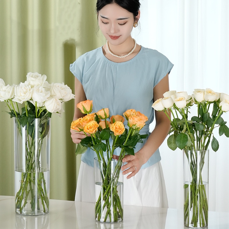 مزهرية أكريليك شفافة جديدة على - مراجعة Centerpiece Vase Tall وسعره