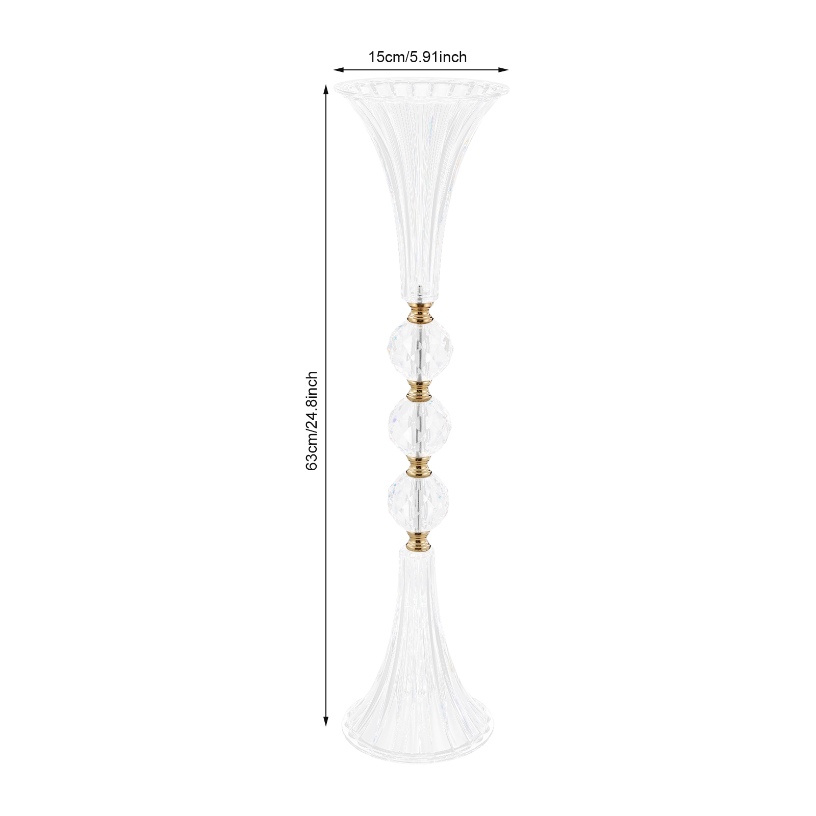 مجموعة مزهريات أكريليك للطاولا - مراجعة Centerpiece Vase Tall وسعره