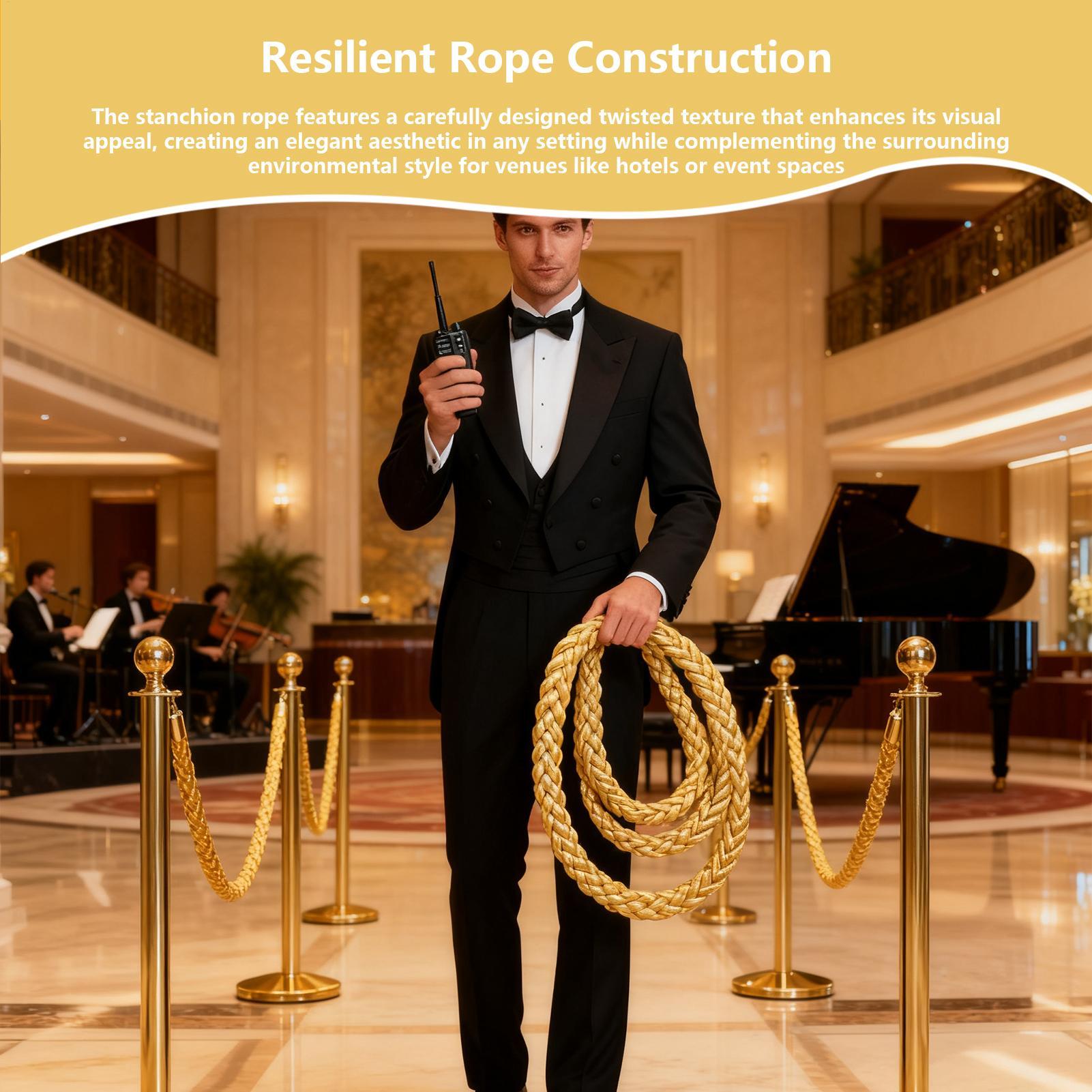 Stanchion حبل طويل 4.9ft الملت - مراجعة Wedding Party Supply Store وسعره