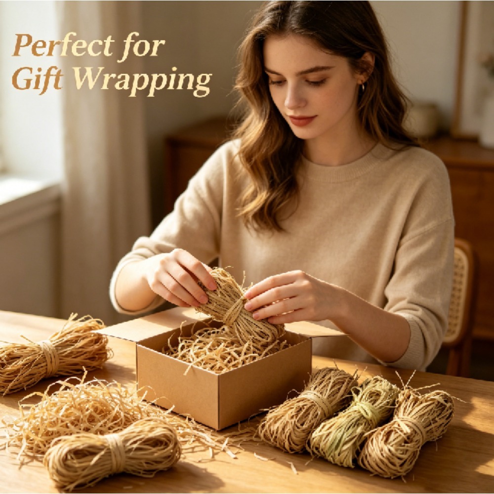 حشوة رافيا طبيعية عتيقة الطراز - مراجعة Wedding Supply Decor وسعره