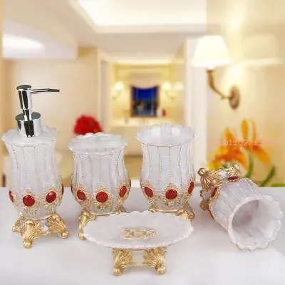 اكسسوارات الحمام مجموعة مكونة  - مراجعة Wedding Bathroom Supply Kit وسعره