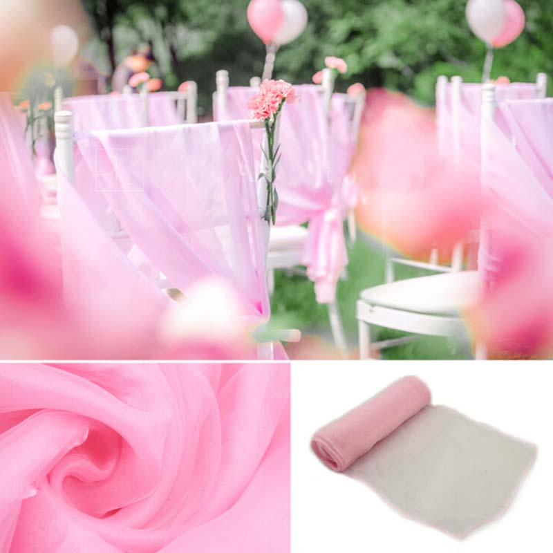 25 قطعة 18x275 سنتيمتر الزفاف  - مراجعة Chair Sash Organza وسعره
