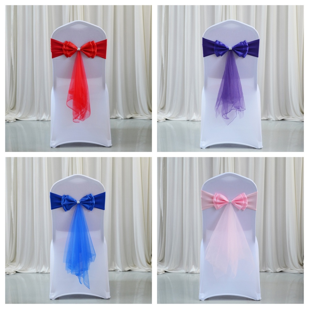 شريط أورجانزا قابل للتمدد مع ع - مراجعة Chair Sash Organza وسعره