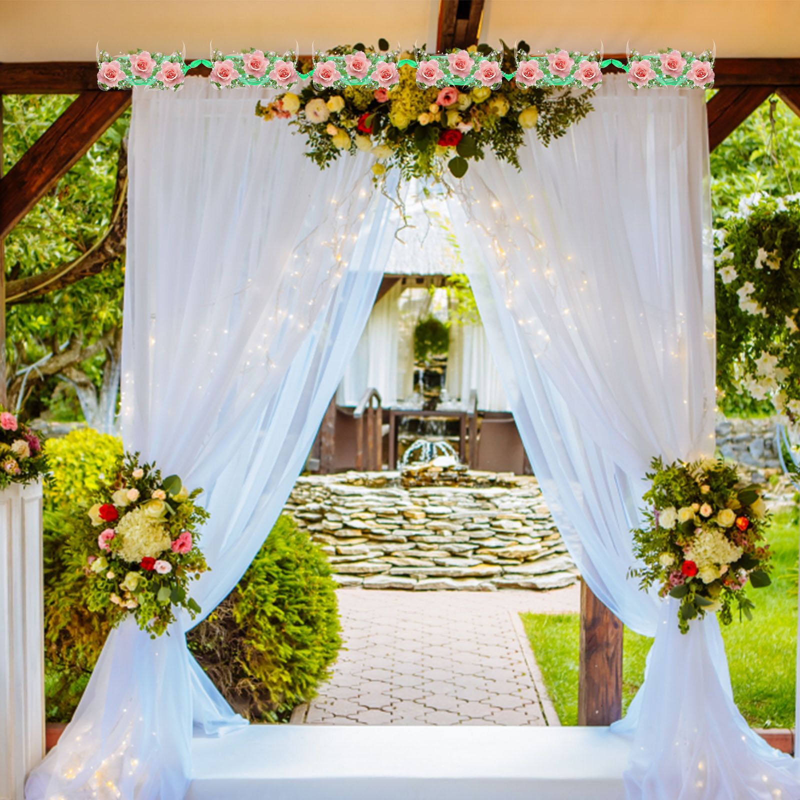 مجموعة واحدة من إسفنج الزهور ع - مراجعة Wedding Supply Decor وسعره