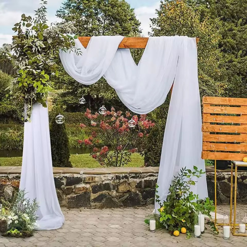لفة تول كريستالي شفاف 5/10 أمت - مراجعة Chair Sash Organza وسعره