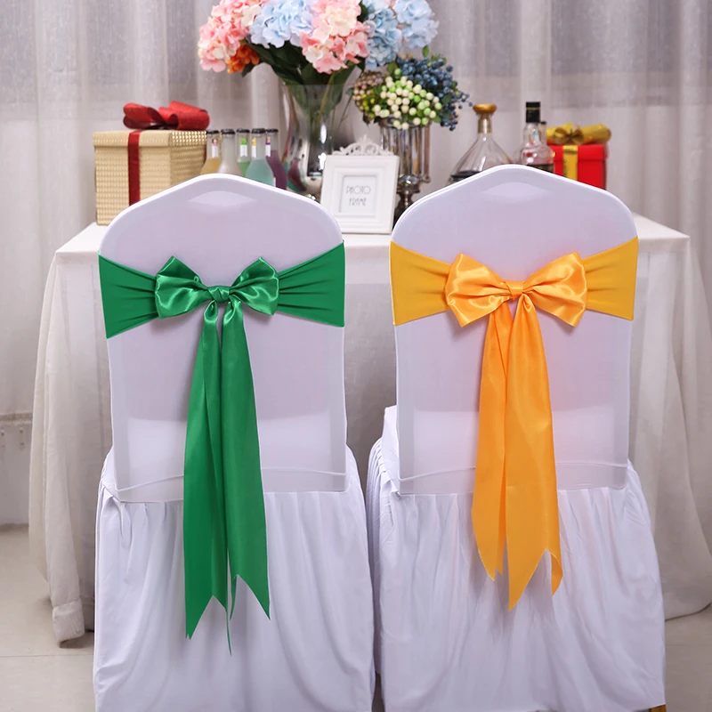 25 قطعة غطاء مقعد دنة الساتان  - مراجعة Chair Sash Organza وسعره