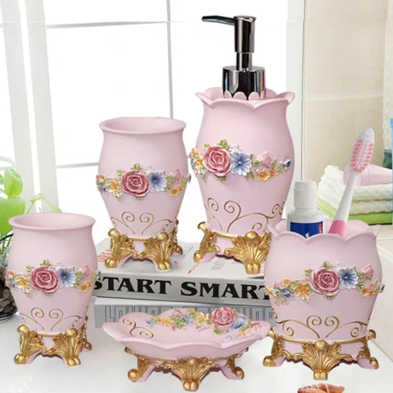 5 قطعة الأزياء لوازم الحمام ال - مراجعة Wedding Bathroom Supply Kit وسعره