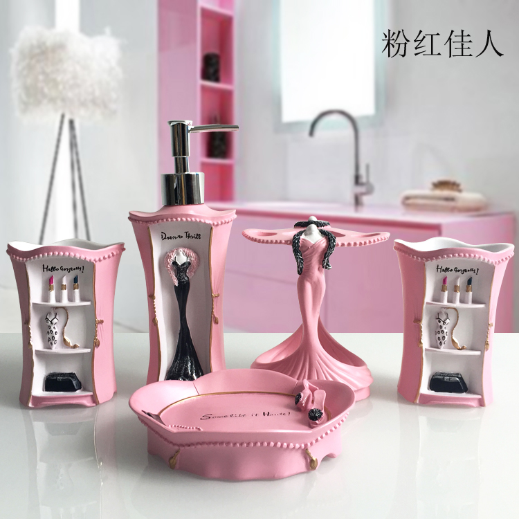 5 قطعة الأزياء لوازم الحمام ال - مراجعة Wedding Bathroom Supply Kit وسعره