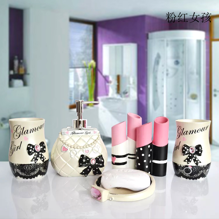 5 قطعة الأزياء لوازم الحمام ال - مراجعة Wedding Bathroom Supply Kit وسعره