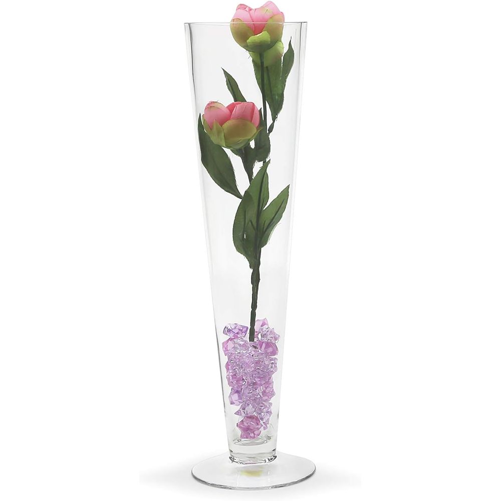 مزهرية زجاجية على شكل بوق من W - مراجعة Centerpiece Vase Tall وسعره