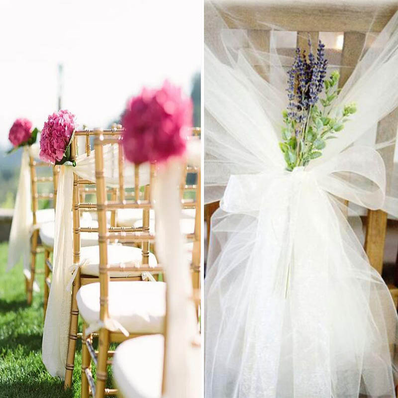 5 متر/وحدة شير كريستال الأورجا - مراجعة Chair Sash Organza وسعره
