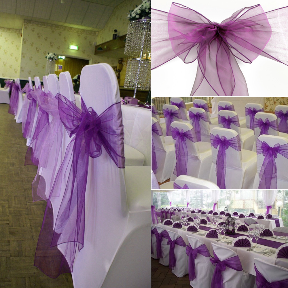 1 قطعة كرسي الأورجانزا الزناني - مراجعة Chair Sash Organza وسعره