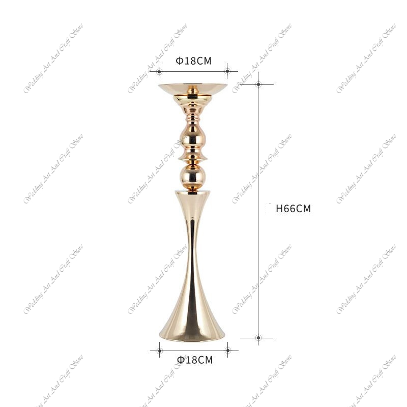 10 قطعة H66CM f30 الحديد الفن  - مراجعة Centerpiece Vase Tall وسعره
